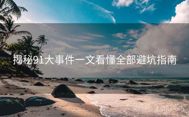 揭秘91大事件一文看懂全部避坑指南 揭秘91大事件一文看懂全部避坑指南