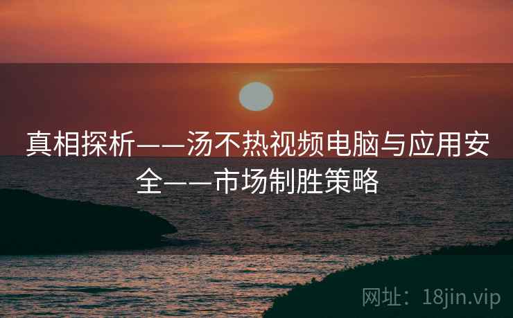 真相探析——汤不热视频电脑与应用安全——市场制胜策略 真相探析——汤不热视频电脑与应用安全——市场制胜策略