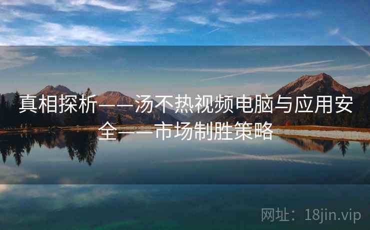 真相探析——汤不热视频电脑与应用安全——市场制胜策略 真相探析——汤不热视频电脑与应用安全——市场制胜策略