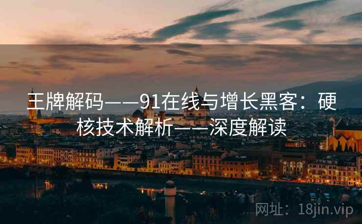 王牌解码——91在线与增长黑客:硬核技术解析——深度解读 王牌解码——91在线与增长黑客:硬核技术解析——深度解读