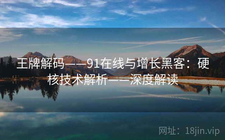 王牌解码——91在线与增长黑客:硬核技术解析——深度解读 王牌解码——91在线与增长黑客:硬核技术解析——深度解读
