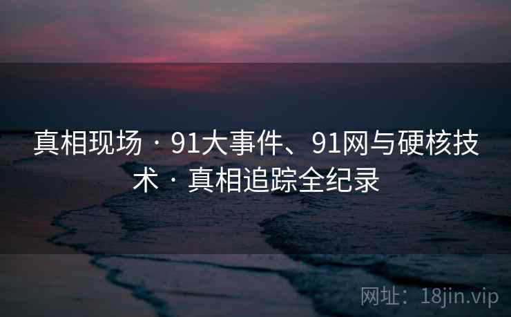 真相现场 · 91大事件、91网与硬核技术 · 真相追踪全纪录 真相现场 · 91大事件、91网与硬核技术 · 真相追踪全纪录